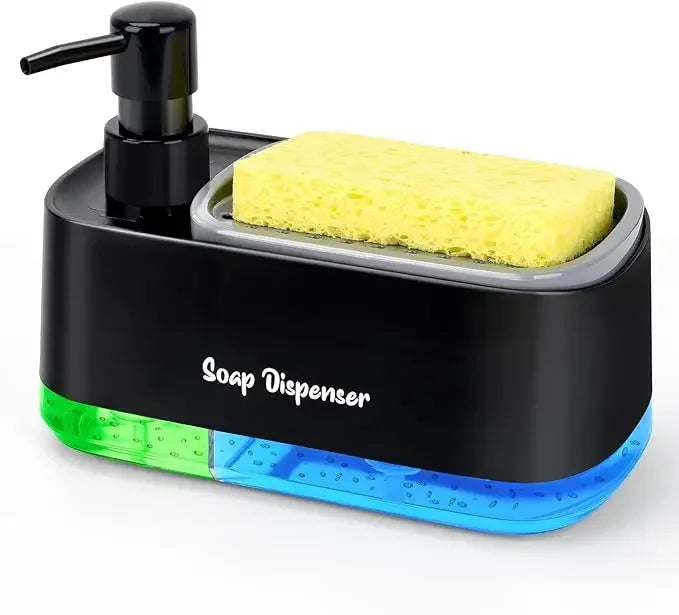 Trinity Clean 3 em 1 - Organizador de Pia Inteligente com Dispenser Duplo